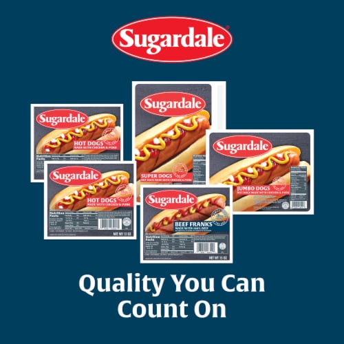 Sugardale® Chicken and Pork Hot Dogs Perspective: bottom