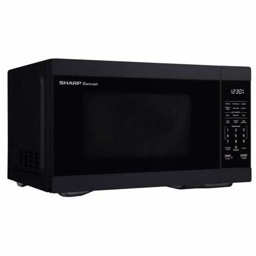 Sharp Microwave - Black Perspective: bottom