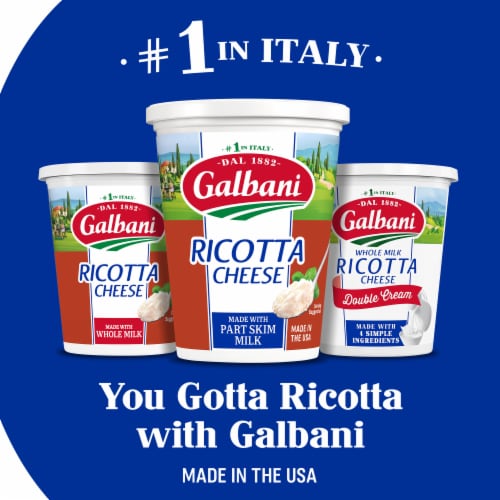 Galbani Part Skim Ricotta Cheese Perspective: bottom