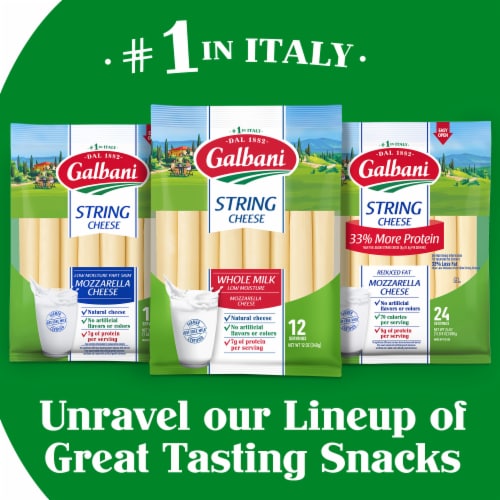 Galbani Whole Milk Mozzarella String Cheese Perspective: bottom