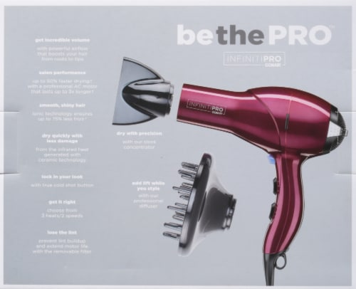 Infinit Pro by Conair Salon Performance AC Motor Hair Dryer Perspective: bottom