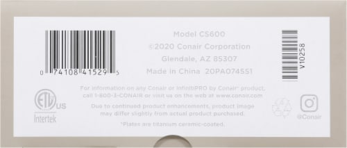 Conair® InfinitiPro Frizz Free 1-Inch Flat Iron Perspective: bottom
