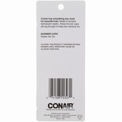 Conair® Shower Cap Pack Perspective: bottom