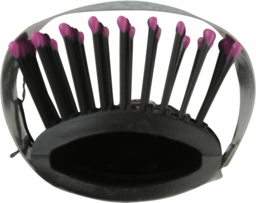 Conair Salon Results Vent Hair Brush, Black & Turquoise Perspective: bottom