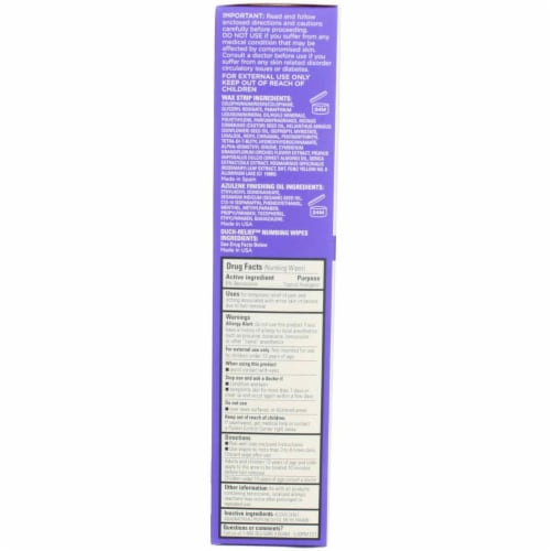 Sally Hansen Ouch-Relief Wax Strip Kit, 0.5 fl oz, 32 Ct Perspective: bottom