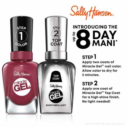 Sally Hansen® Miracle Gel™ 830 Scarlet Starlet Nail Polish Perspective: bottom