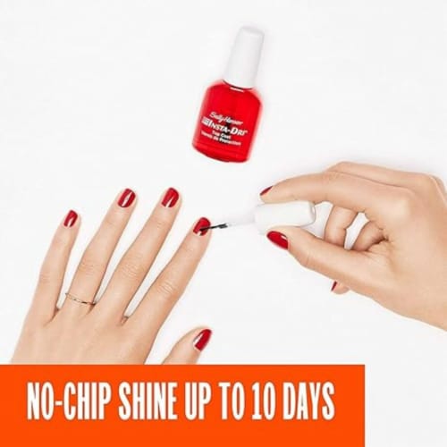 Sally Hansen® Insta-Dri® Clear Top Coat® Nail Polish Perspective: bottom