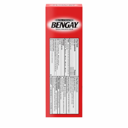 Ultra Strength Bengay Non-Greasy Topical Pain Relief Cream Perspective: bottom