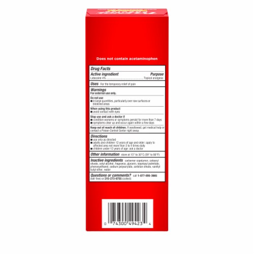 Tylenol Precise Warming Lidocaine Pain Relieving Cream Perspective: bottom