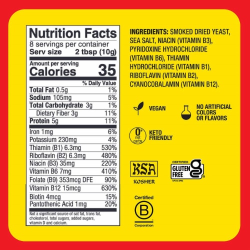 Bragg® Smoky BBQ Nutritional Yeast Perspective: bottom