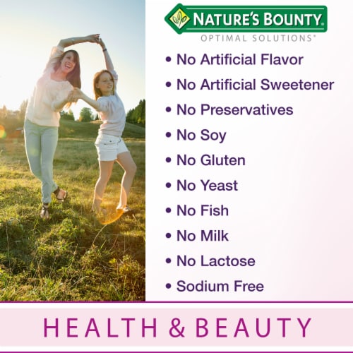Nature's Bounty Optimal Solutions Gorgeous Sleep Melatonin Gummies Perspective: bottom