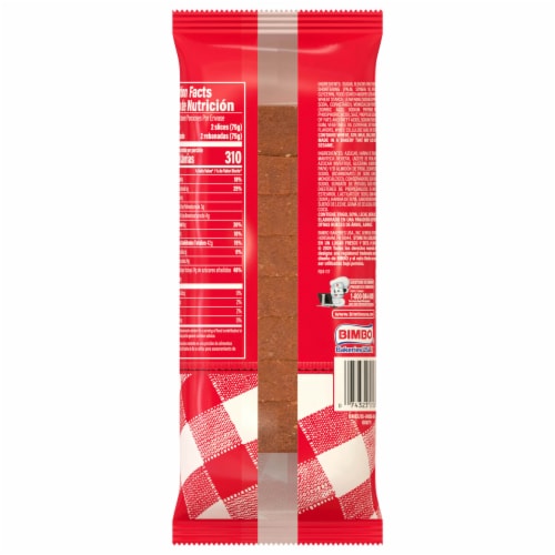 Bimbo Panqué Casero Pound Cake Perspective: bottom