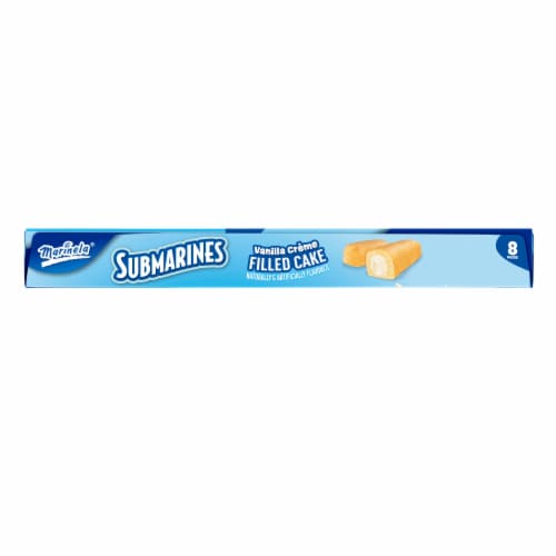 Marinela Submarines Vanilla Crème Filled Cakes Perspective: bottom