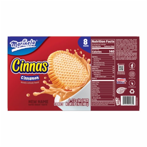 Marinela Canelitas Cinnamon Cookies Perspective: bottom