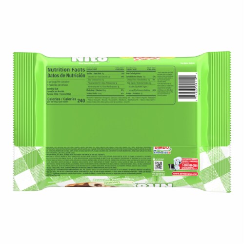 Bimbo Nito Chocolate Crème Filled Sweet Baked Good Perspective: bottom