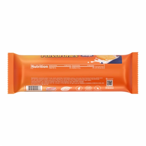 Marinela Polvorones Orange Shortbread Cookies Perspective: bottom