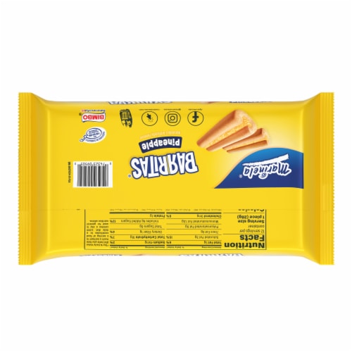 Marinela Barritas Piña Filled Cookies Perspective: bottom