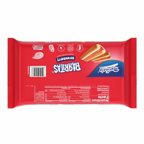 Marinela Barritas Fresa Filled Cookies Perspective: bottom