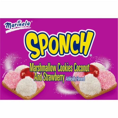 Marinela Sponch Coconut and Strawberry Marshmallow Cookies Perspective: bottom
