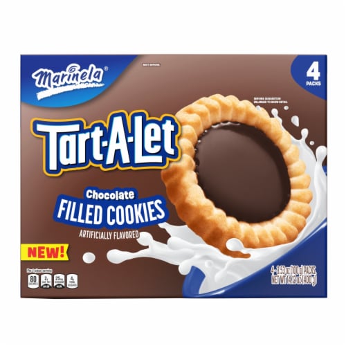 Marinela Tart-A-Let Chocolate Filled Cookies Perspective: bottom