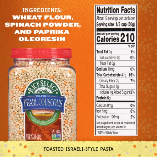 Rice Select Tri-Color Pearl Couscous Perspective: bottom