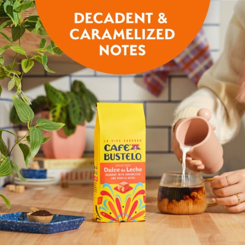 Café Bustelo Dulce de Leche Artificially Flavored Ground Coffee Perspective: bottom