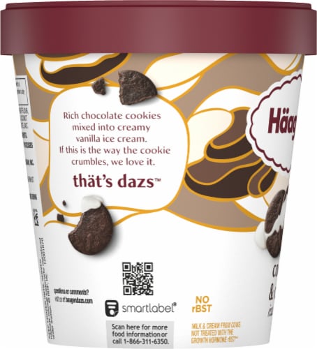 Haagen Dazs® Cookies & Cream Ice Cream Pint Perspective: bottom