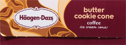 Haagen-Dazs® Butter Cookie Cone Coffee Ice Cream Cones Perspective: bottom