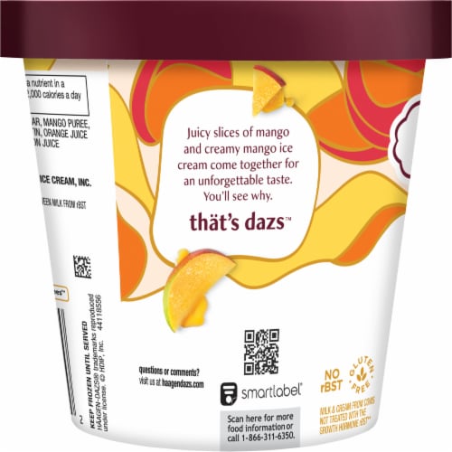 Häagen-Dazs Mango Ice Cream Perspective: bottom