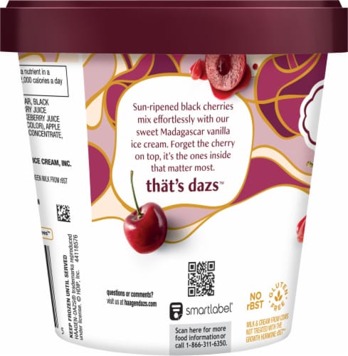 Häagen-Dazs Cherry Vanilla Ice Cream Perspective: bottom