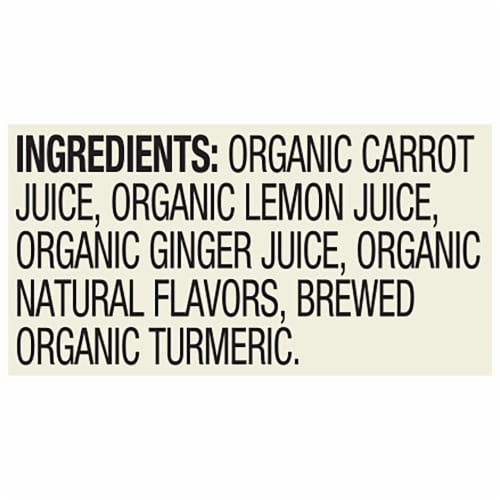 RW Knudsen Organic Carrot Ginger Turmeric Perspective: bottom