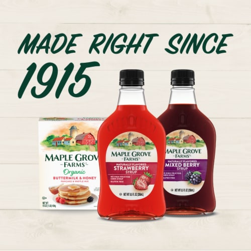 Maple Grove Farms of Vermont Strawberry Syrup Perspective: bottom