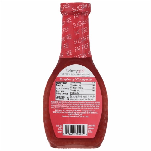 Skinnygirl Fat-Free Sugar-Free Raspberry Vinaigrette Salad Dressing Perspective: bottom