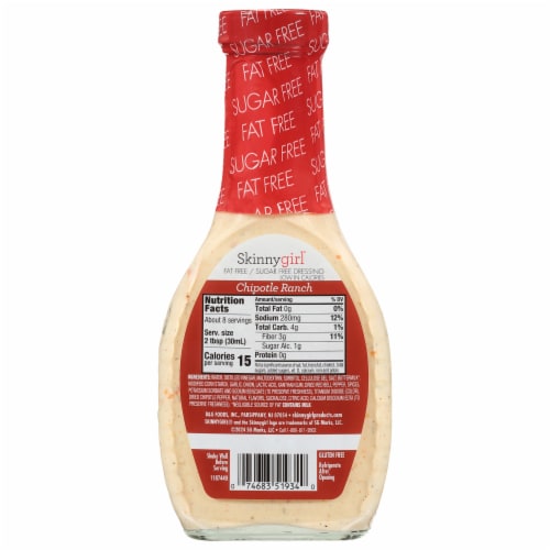Skinnygirl Fat-Free, Sugar-Free Chipotle Ranch Dressing Perspective: bottom