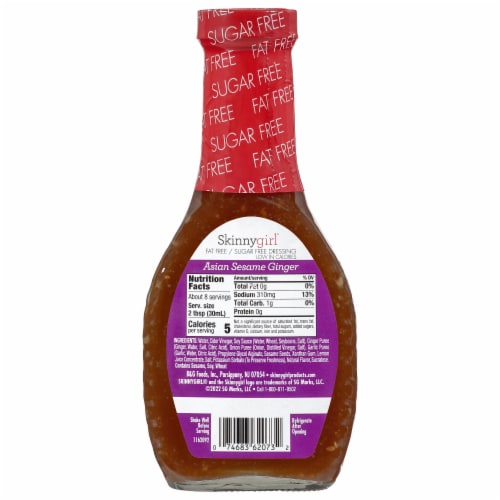 Skinnygirl Fat Free Sugar Free Asian Sesame Ginger Salad Dressing Perspective: bottom