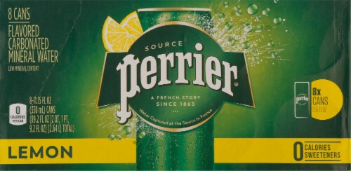 Perrier® Lemon Flavored Sparkling Water Perspective: bottom
