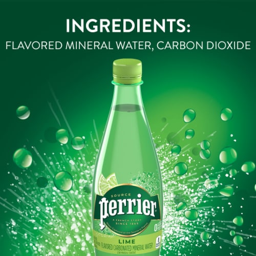 Perrier Lime Flavored Sparkling Water Perspective: bottom