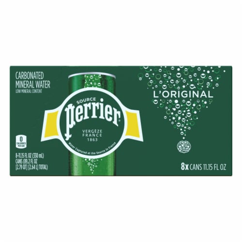 Perrier® Sparkling Water Cans Perspective: bottom