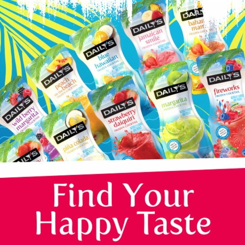 Daily's Hurricane Frozen Ready to Drink Cocktail Single Pouch Perspective: bottom