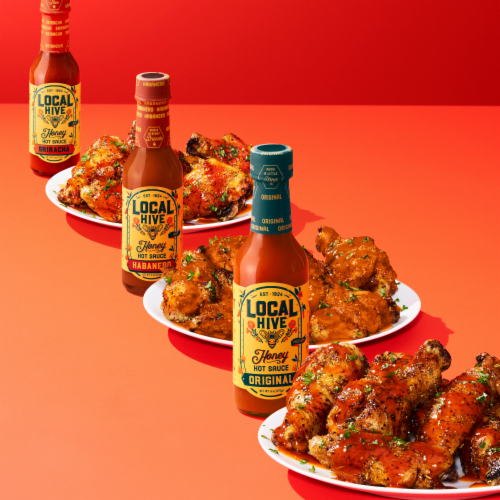 Local Hive™ Habanero Honey Hot Sauce Perspective: bottom