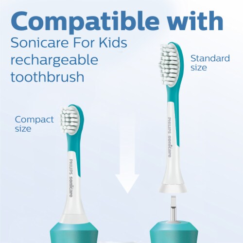 Philips Sonicare For Kids Age 7+ Standard Extra Soft Brush Heads Perspective: bottom