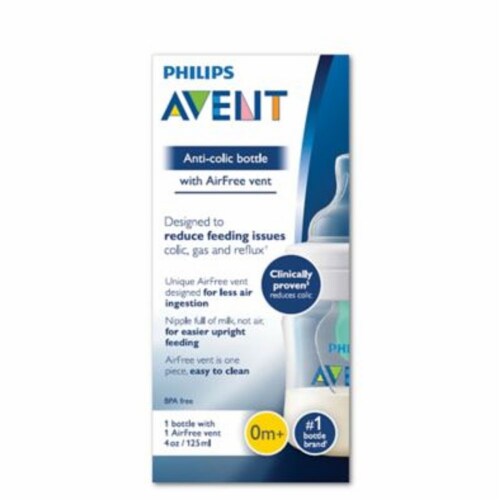 Philips Avent 4 oz. Wide-Neck Anti-Colic Bottle with Insert Perspective: bottom