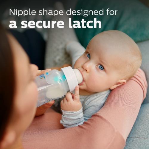 Philips AVENT Anti-Colic 9 oz Baby Bottle with AirFree Vent and Slow Flow Nipple Perspective: bottom