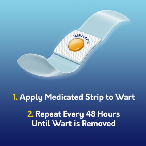 Compound W One Step Max Strength Invisible Wart Remover Strips, 14