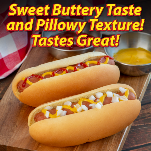 Martin's® Long Potato Rolls Hot Dog Buns Perspective: bottom