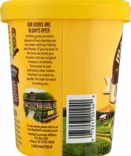 Mayfield Creamery® Brown Cow Delight® Ice Cream Tub Perspective: bottom