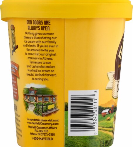 Mayfield Creamery® Southern Butter Pecan Ice Cream Tub Perspective: bottom
