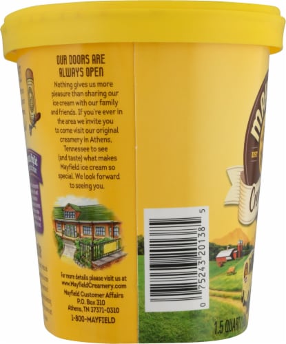 Mayfield Creamery® Banana Split Ice Cream Tub Perspective: bottom