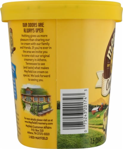 Mayfield Creamery® French Vanilla Ice Cream Tub Perspective: bottom