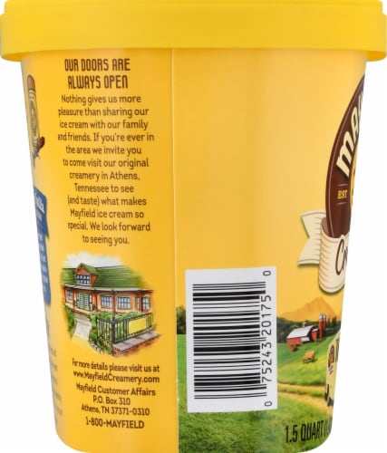 Mayfield Creamery® Signature Vanilla Ice Cream Tub Perspective: bottom